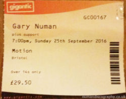 Bristol Ticket 2016